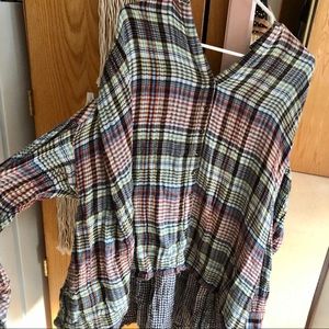 Free people Flannel tunic
